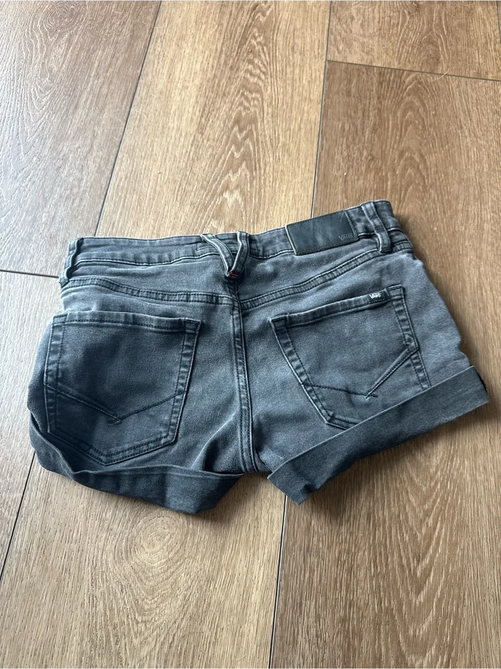 Vans Washed Black Denim Shorts